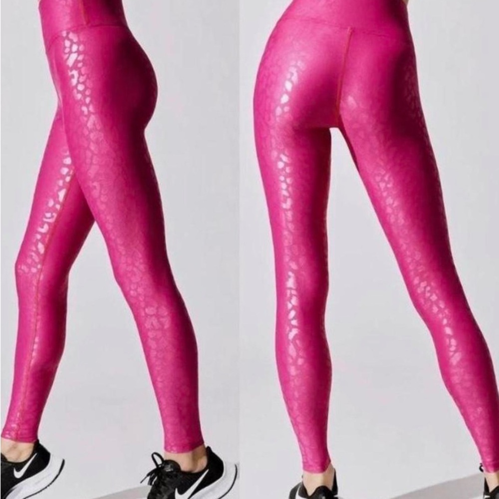 Carbon38 Pink Animal Print Leggings
